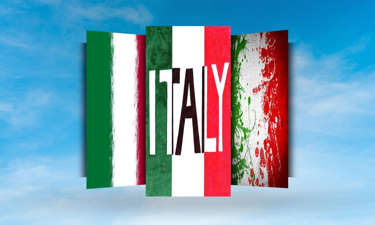 Итальянский флаг обои