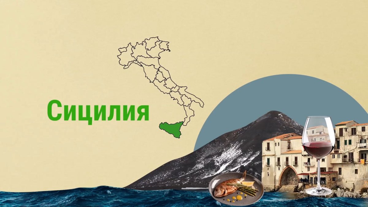 Карта Италии для детей