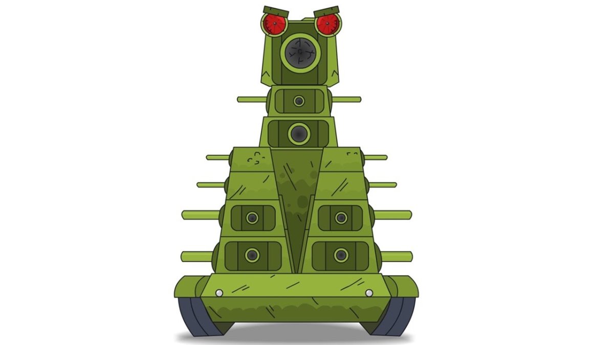 Танк из мультика