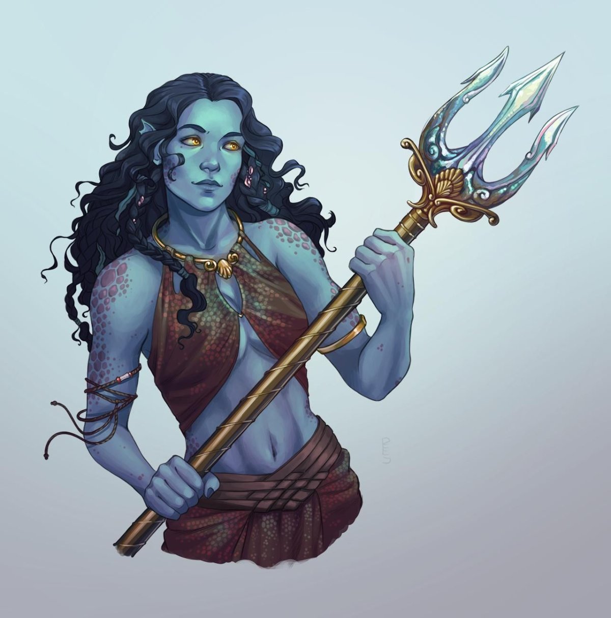 Тритон арт ДНД