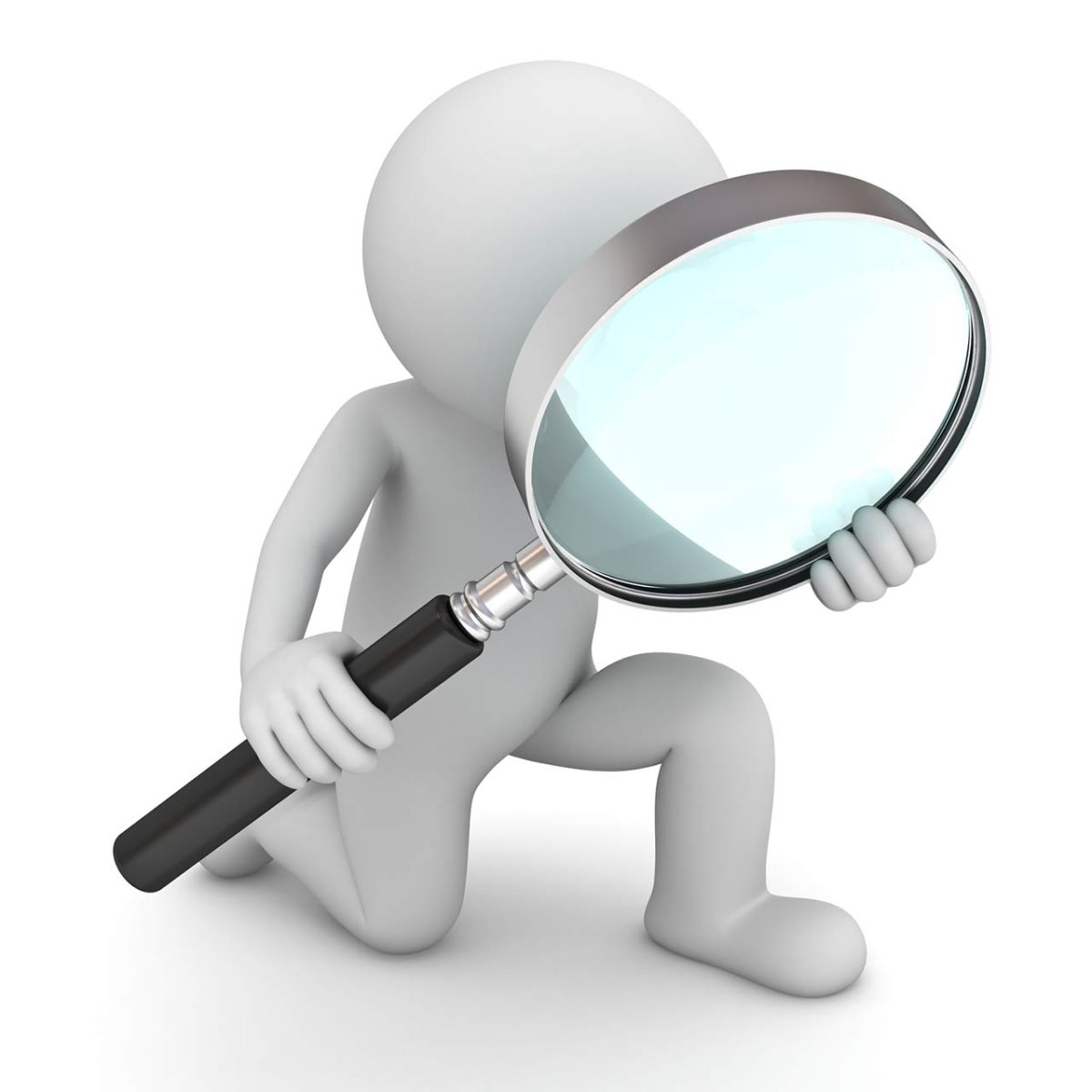 Человек с лупой