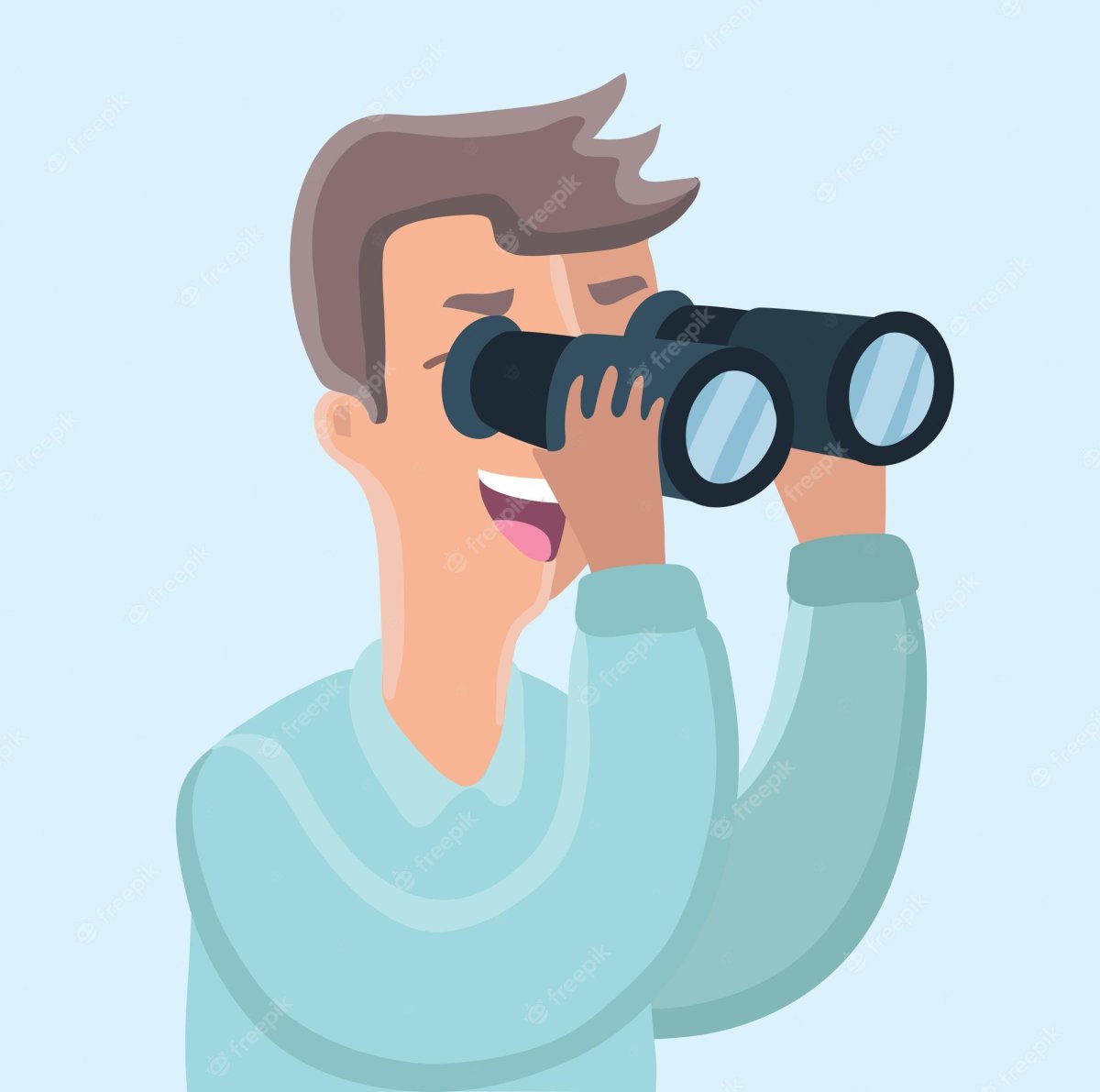 Человек с лупой