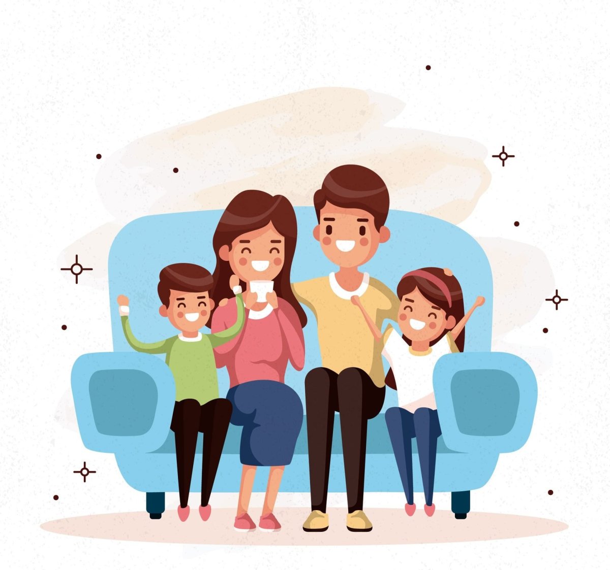 Аппликация семья