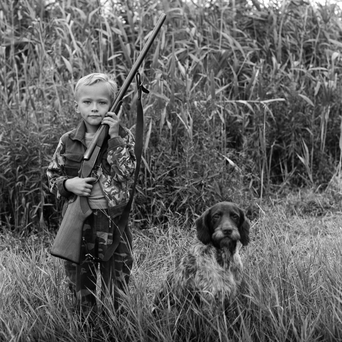 Трафарет охотник