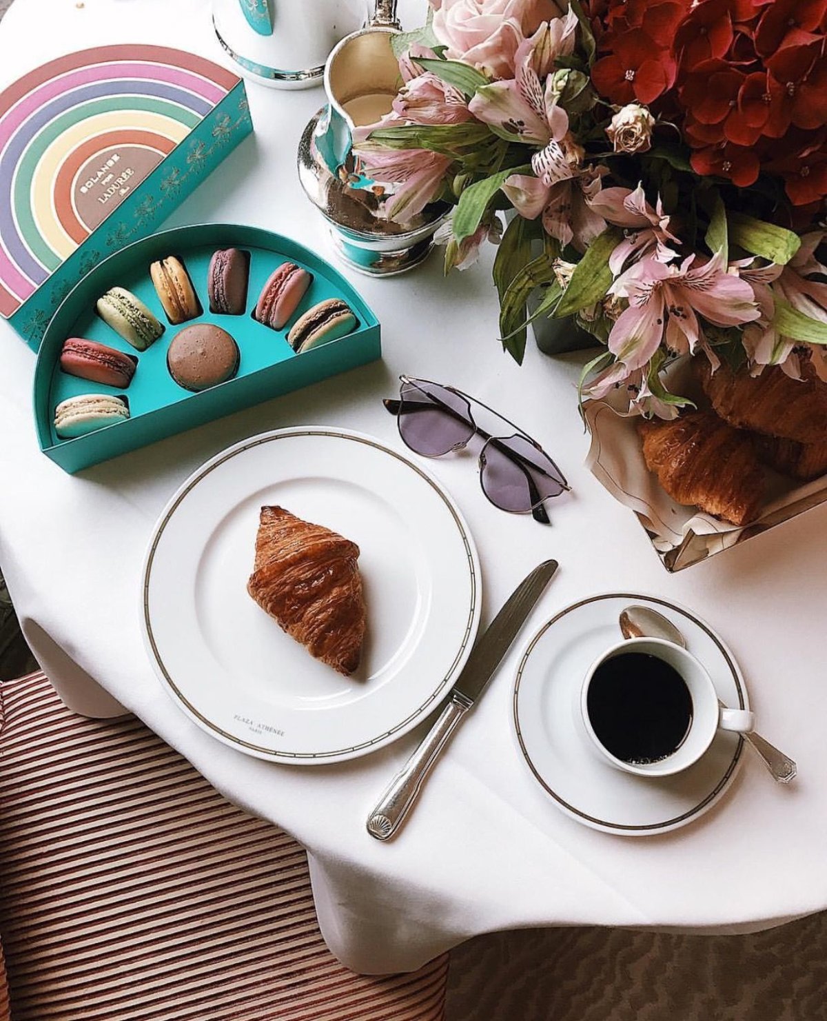 Утренний кофе сервировка