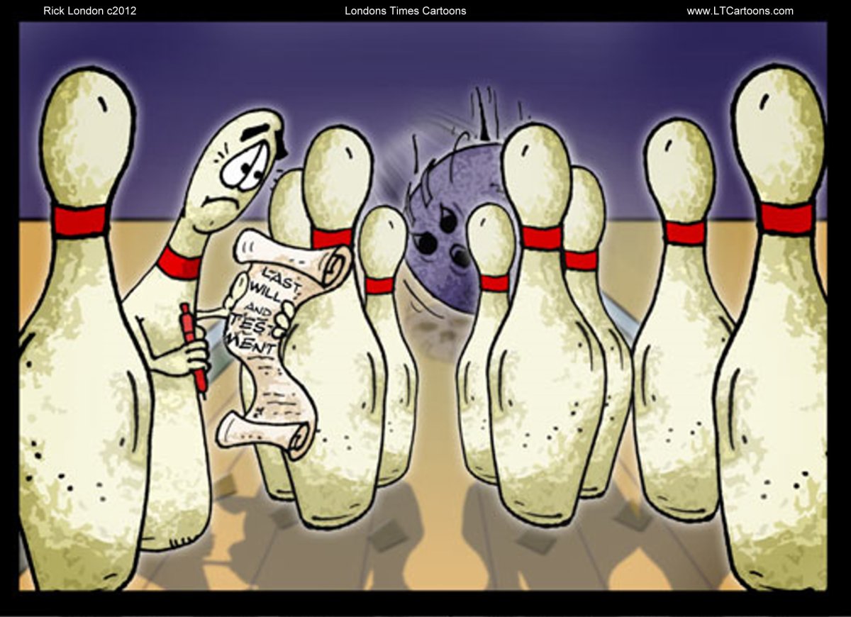 Боулинг карикатура