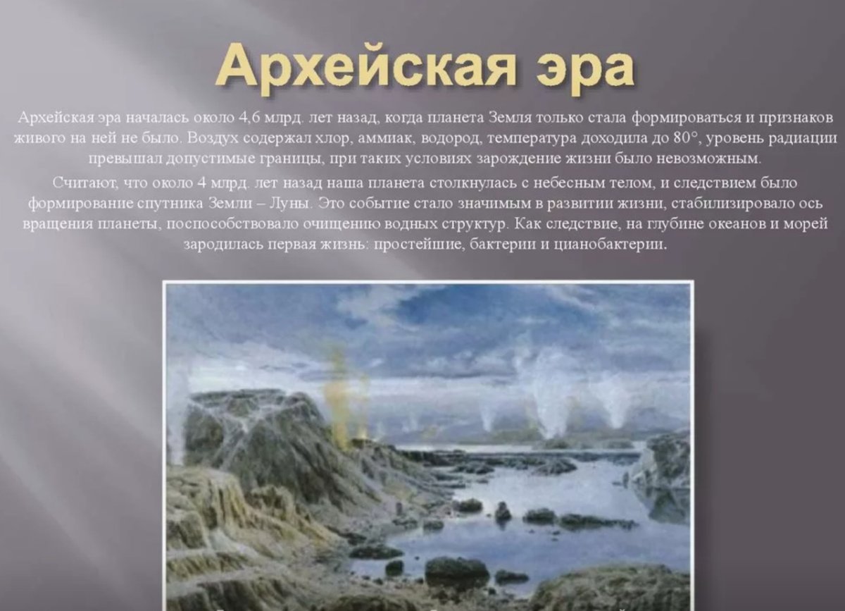 Архей период климат