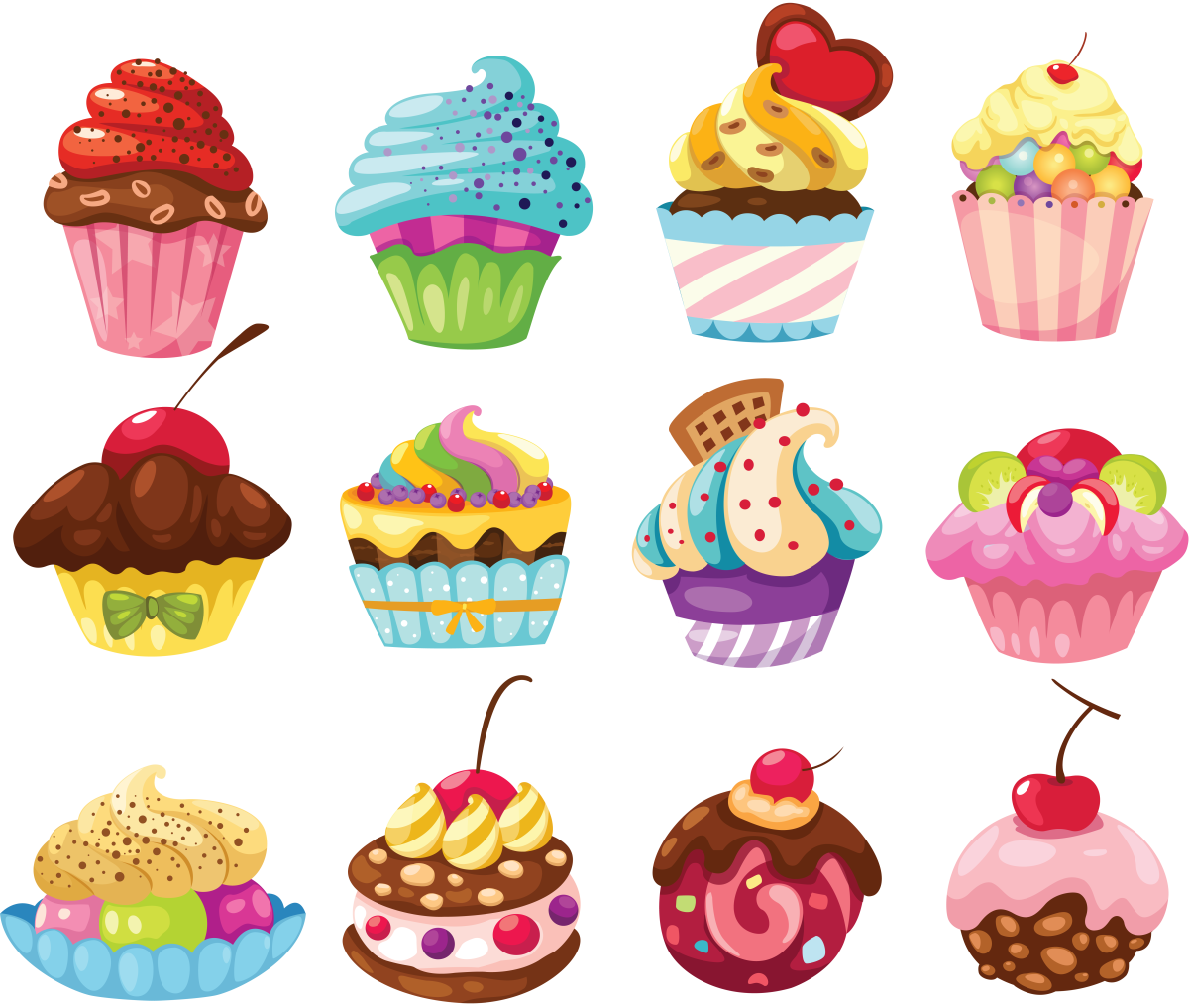 Стикер пирожное