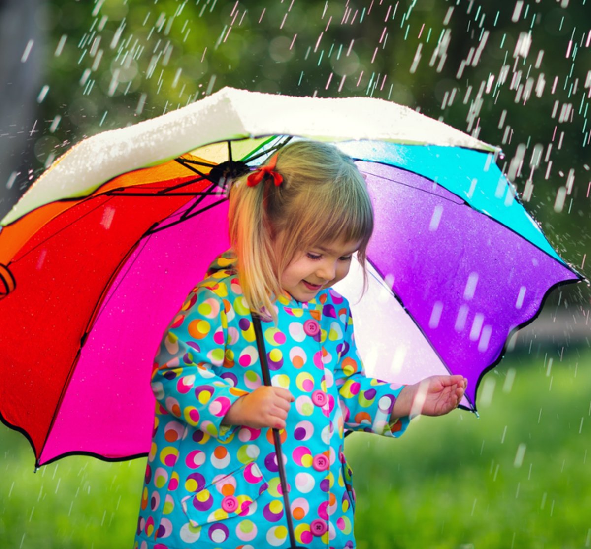 Дождь раскраска для детей