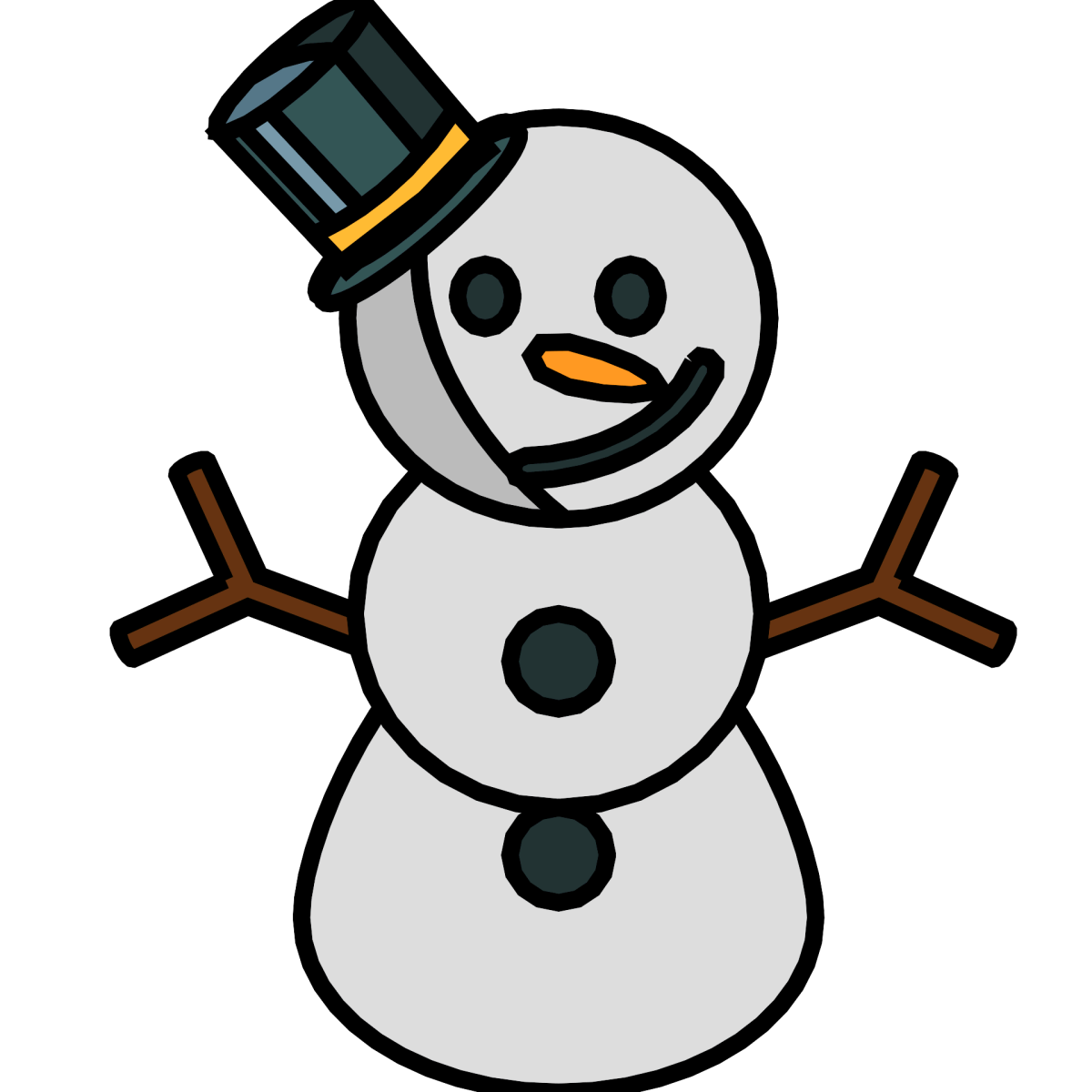 Новогодний Снеговик Смайл