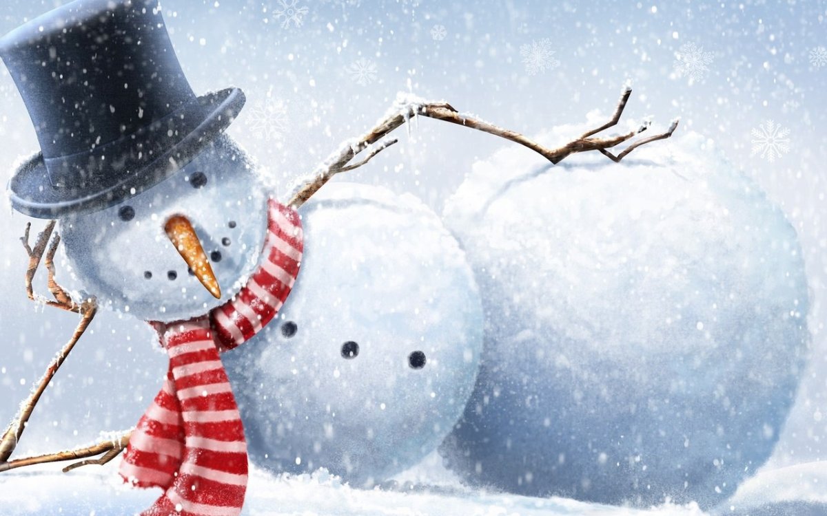 Снеговик и новый год