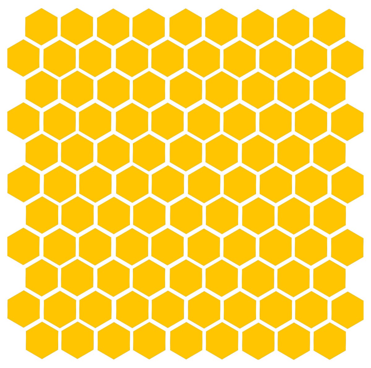 Наклейка пчелиные соты