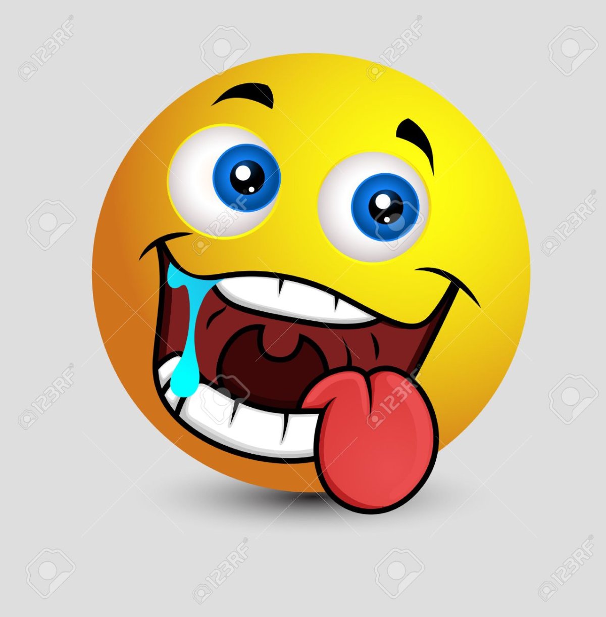 Смайлик слюнки текут