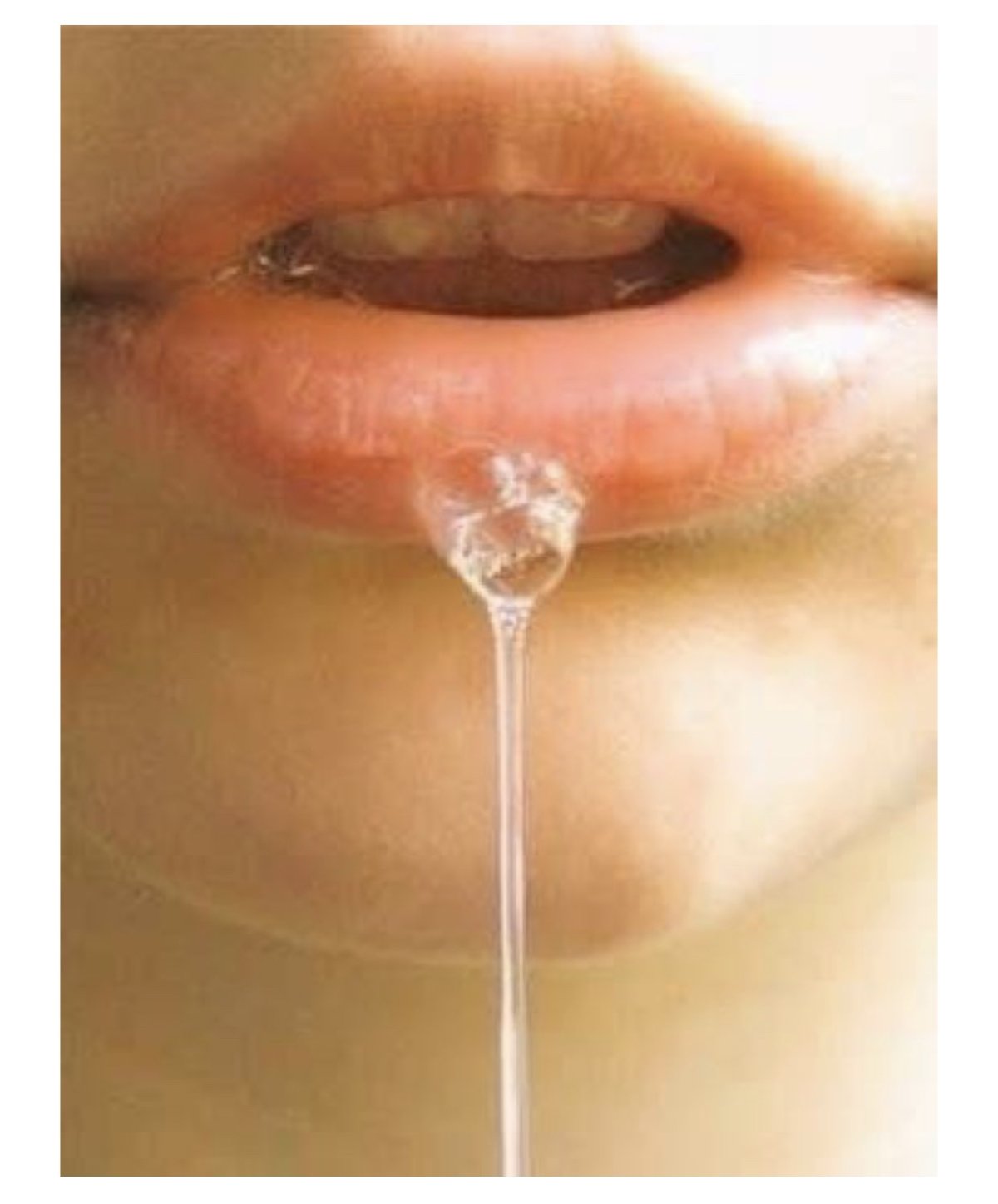 Смайлик с текущими слюнями