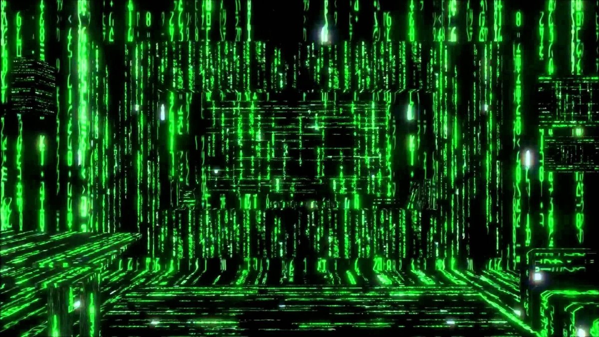 Заставка в стиле матрицы