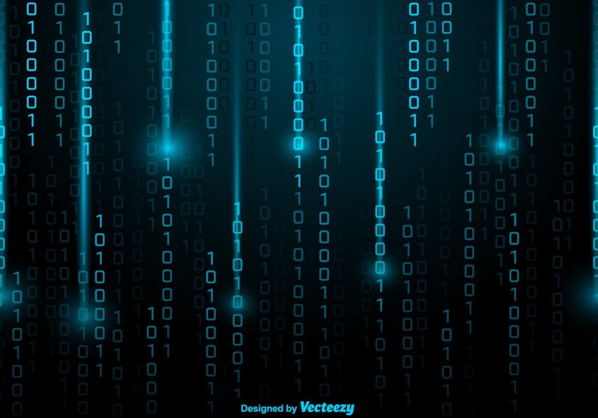 Матрица 101011010010101001010 синяя