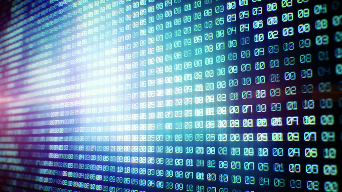 Матрица 101011010010101001010 синяя