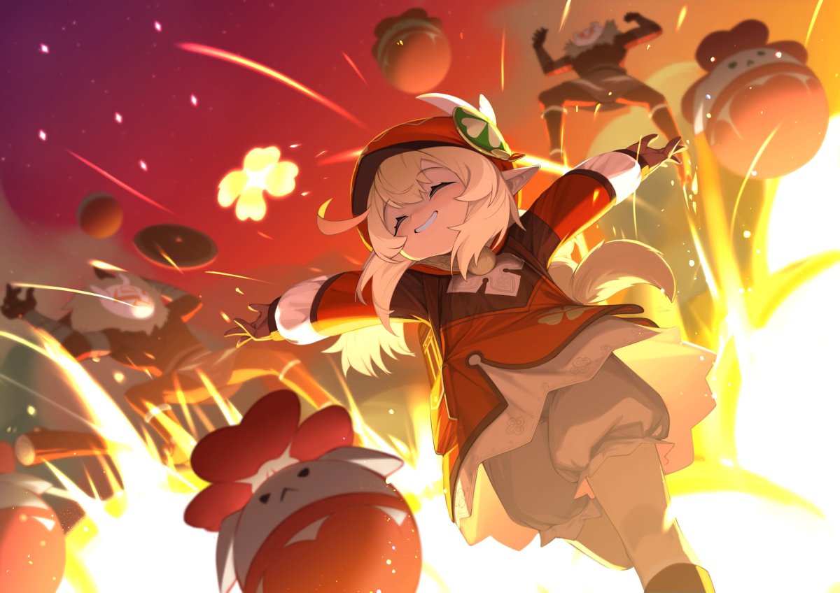 Кли Геншин арт