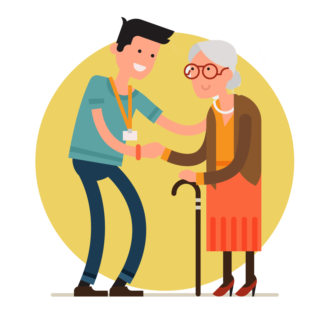 Пожилые люди вектор