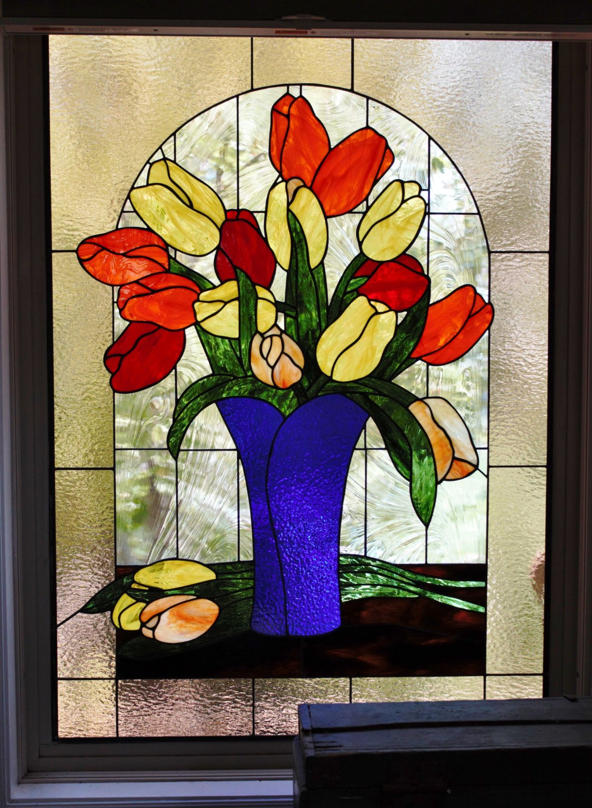 Витраж Цветочная композиция