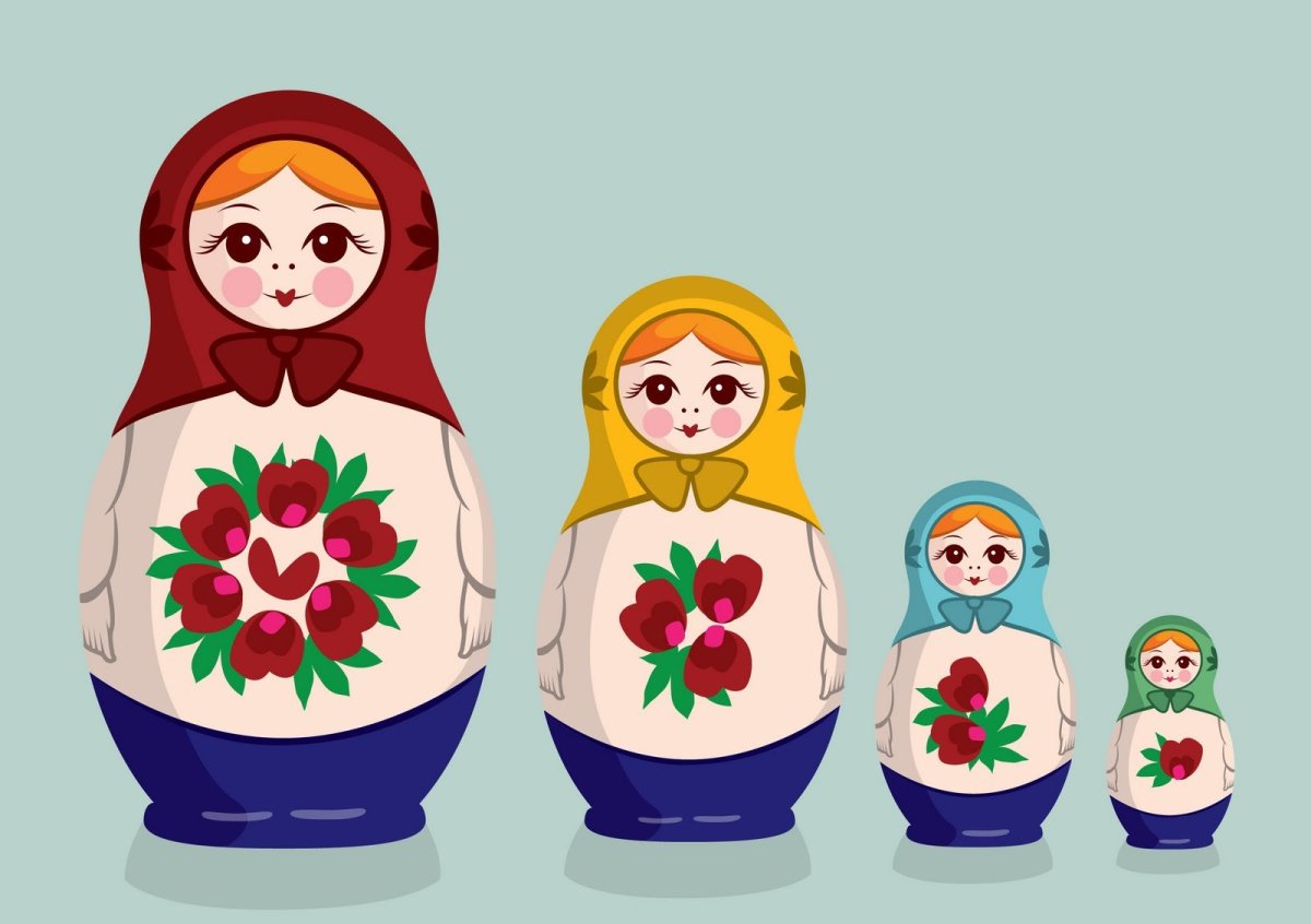 Полхов-Майданская Матрешка раскраска