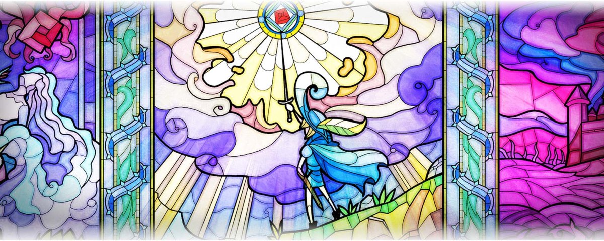 Витраж в стиле аниме