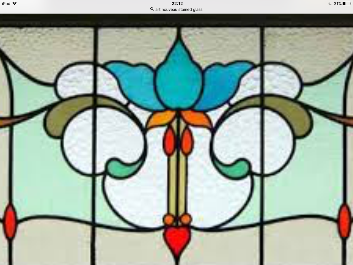 Витраж на узкое стекло