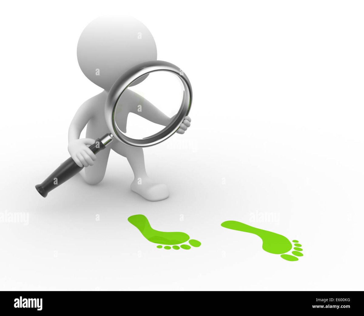 Человечек с лупой и вопросом