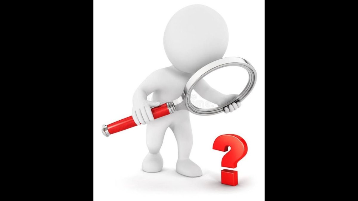 Человечек с лупой и глобусом