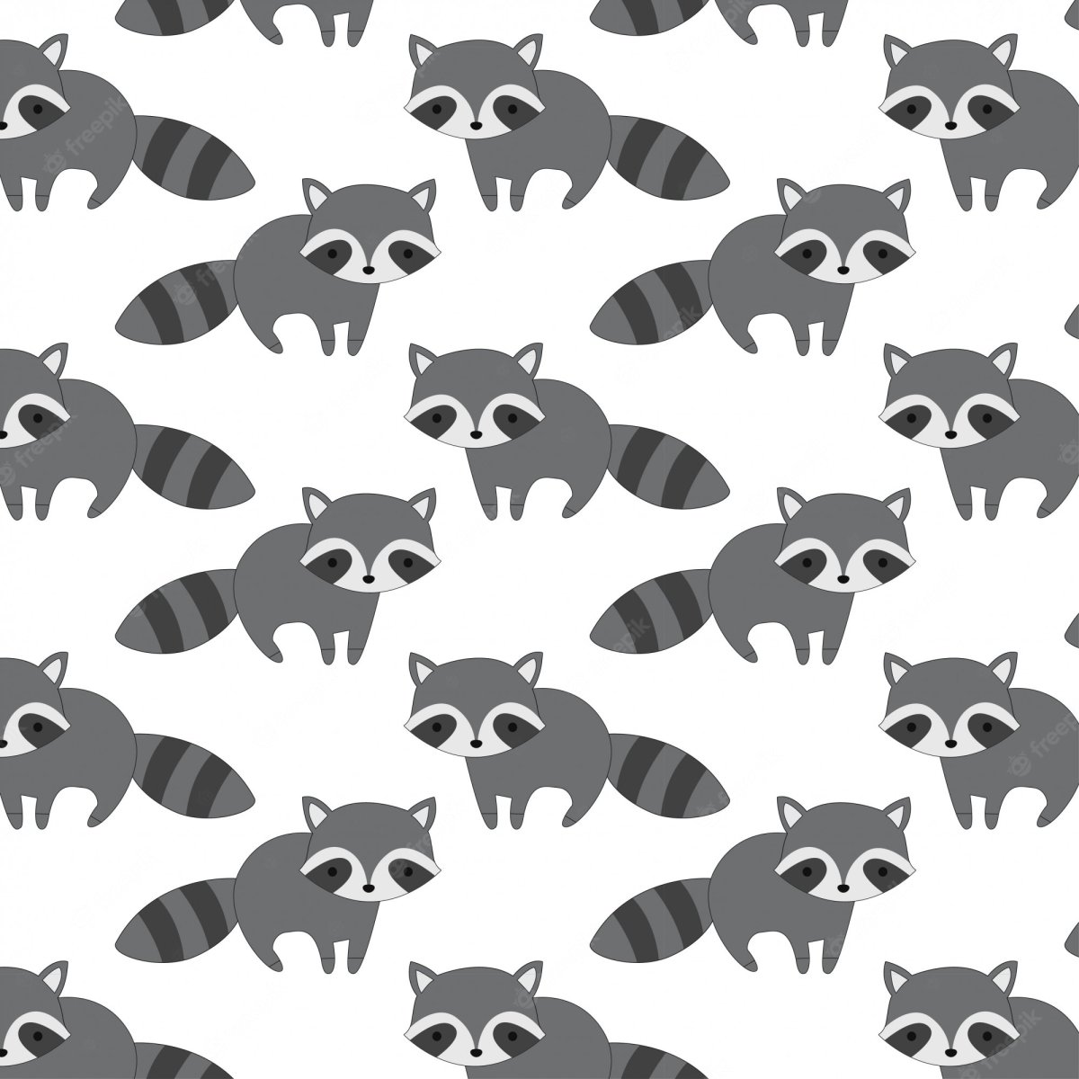Енот детский паттерн