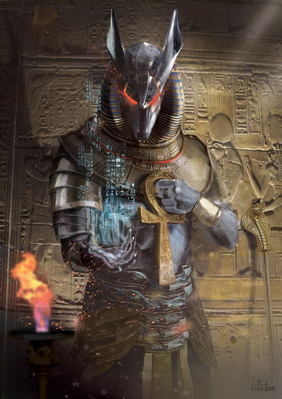 Себек Бог Египта арт