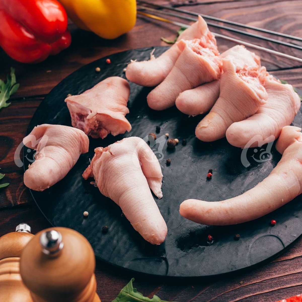 Вязка свиней крупным планом