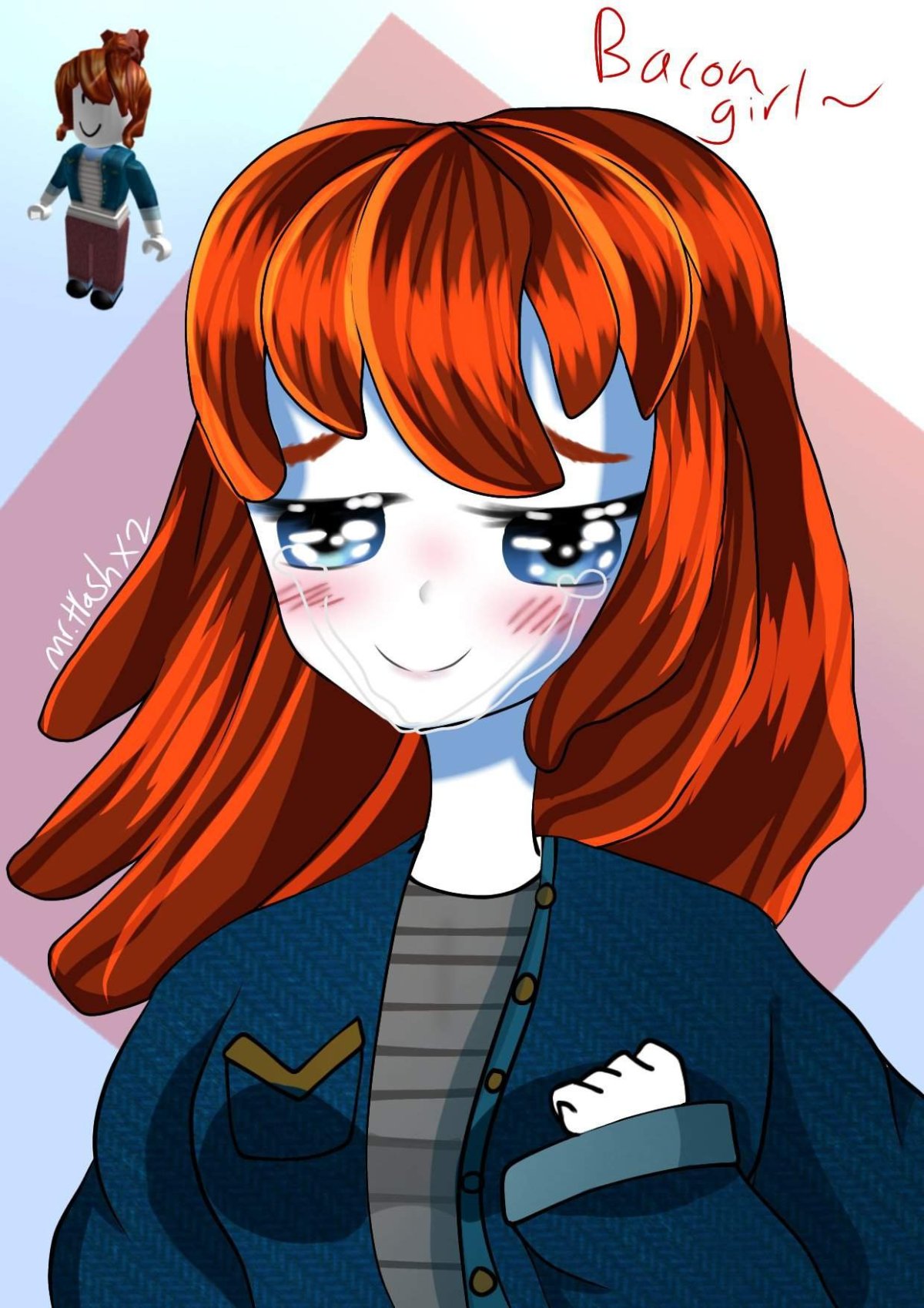 РОБЛОКС девочка с рыжими волосами