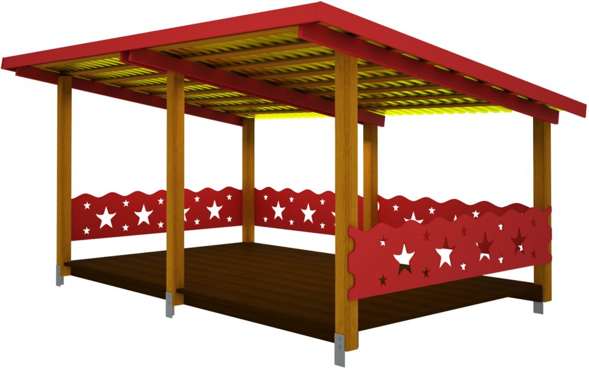 1604 Теневой навес 4х6