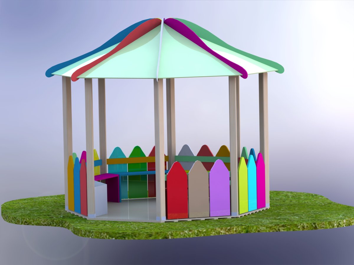 Домик-беседка для детского сада