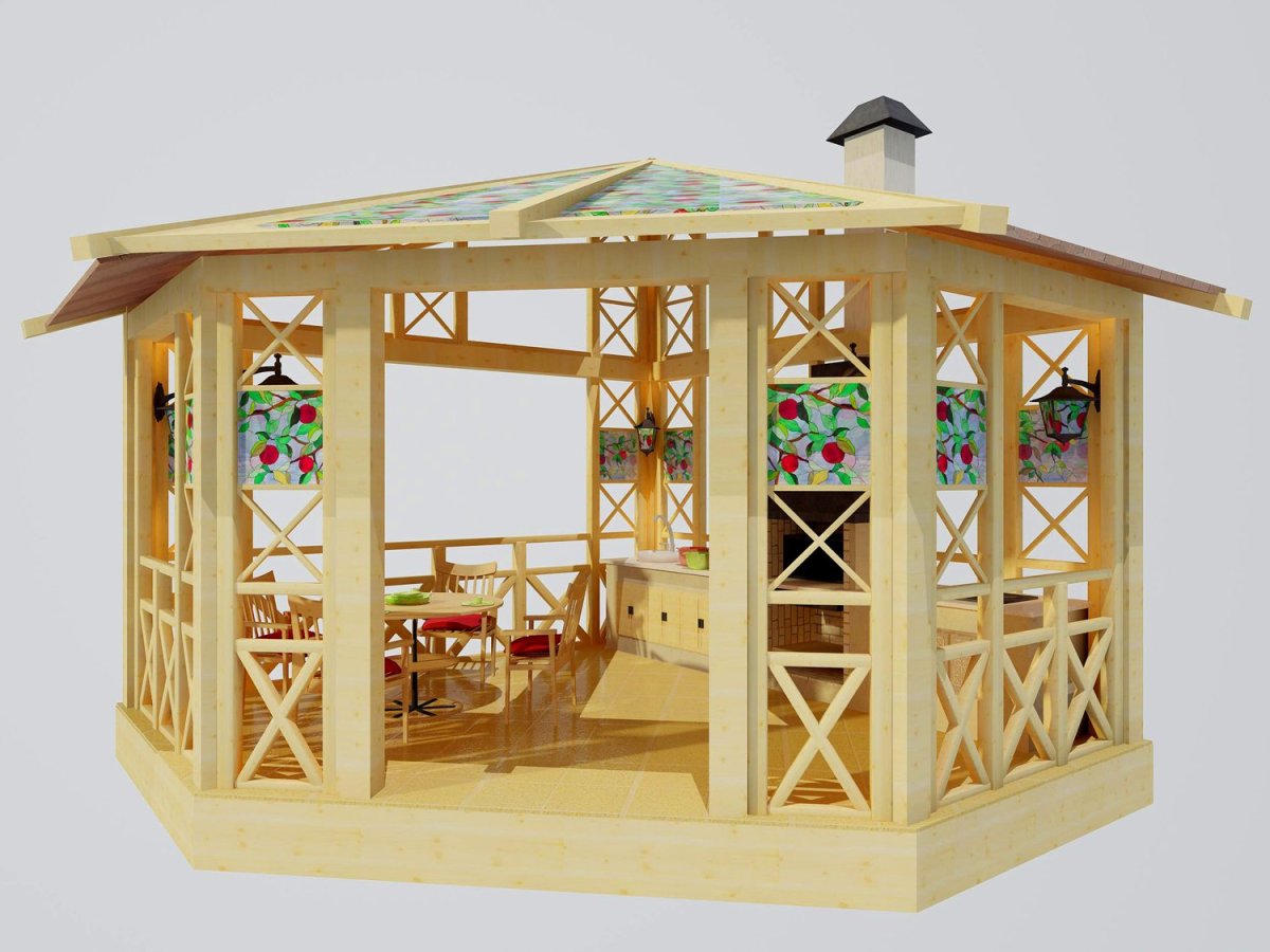 Картинка беседка для общения