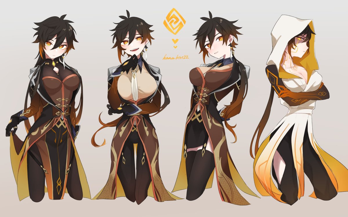 Казуха Геншин Импакт арт