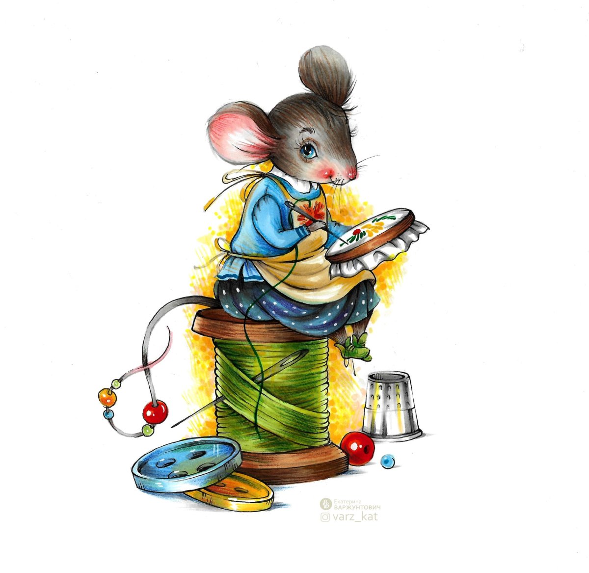 Мышка иллюстрация