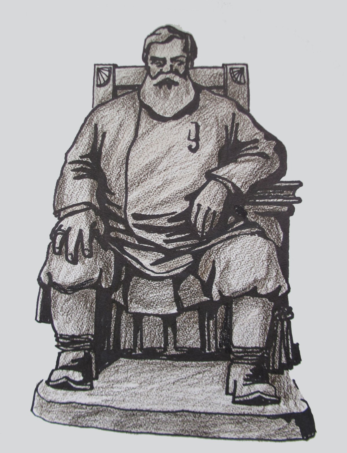 Памятник купцу в Мариинске