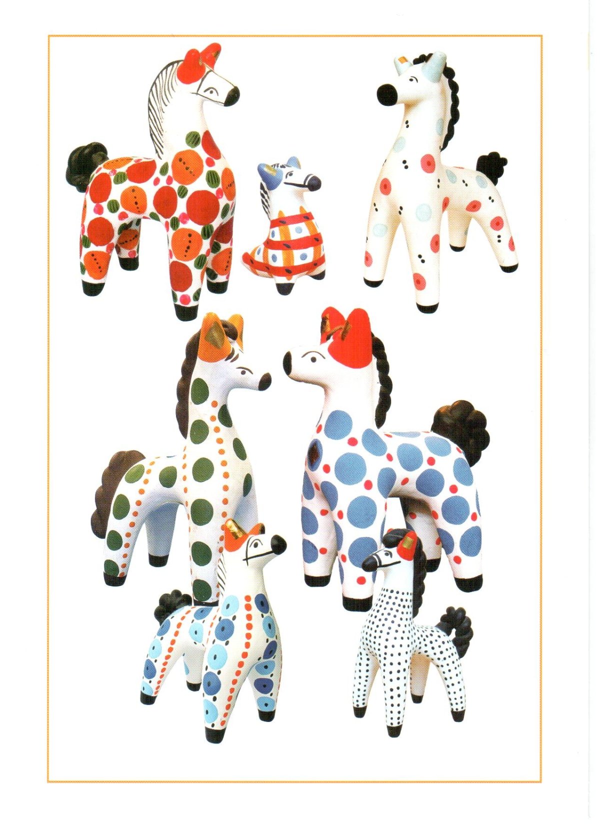 Элементы росписи дымковской лошадки