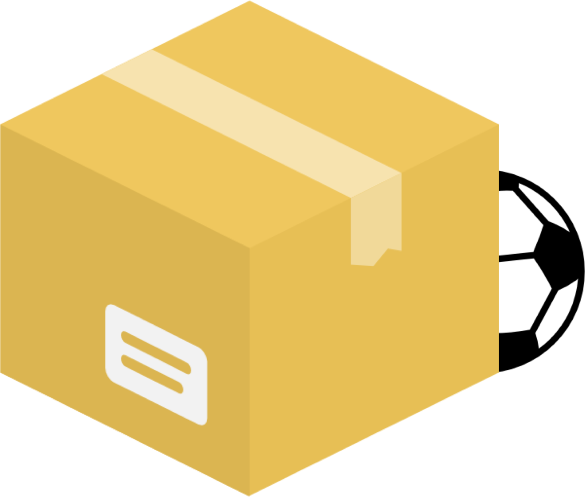 Упаковка подарка в виде посылки