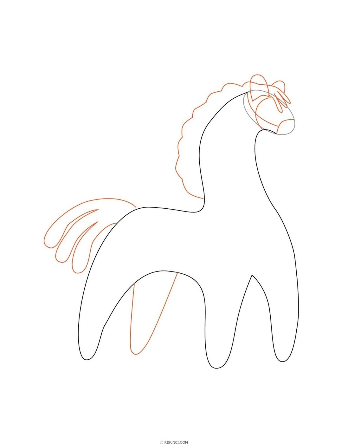 Дымковская игрушка лошадка