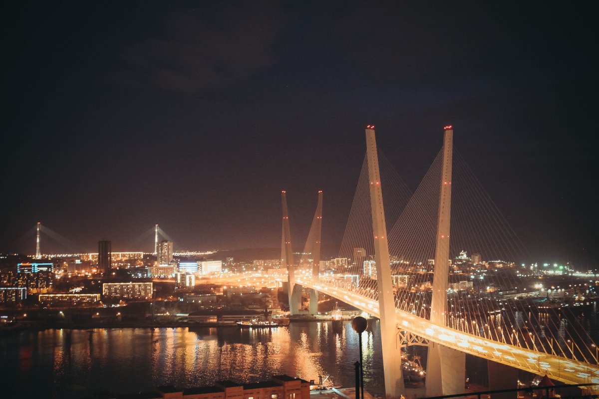 Мост золотой Рог Владивосток