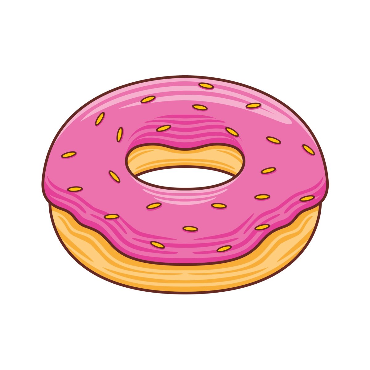 Мультяшный пончик