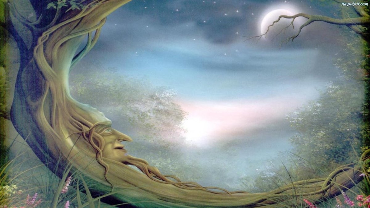 Фон мистический светлый