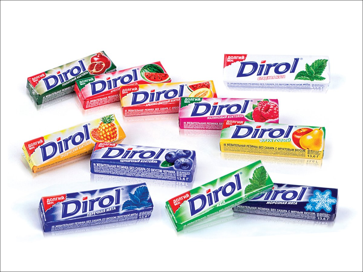 Цветные подушечки жвачки