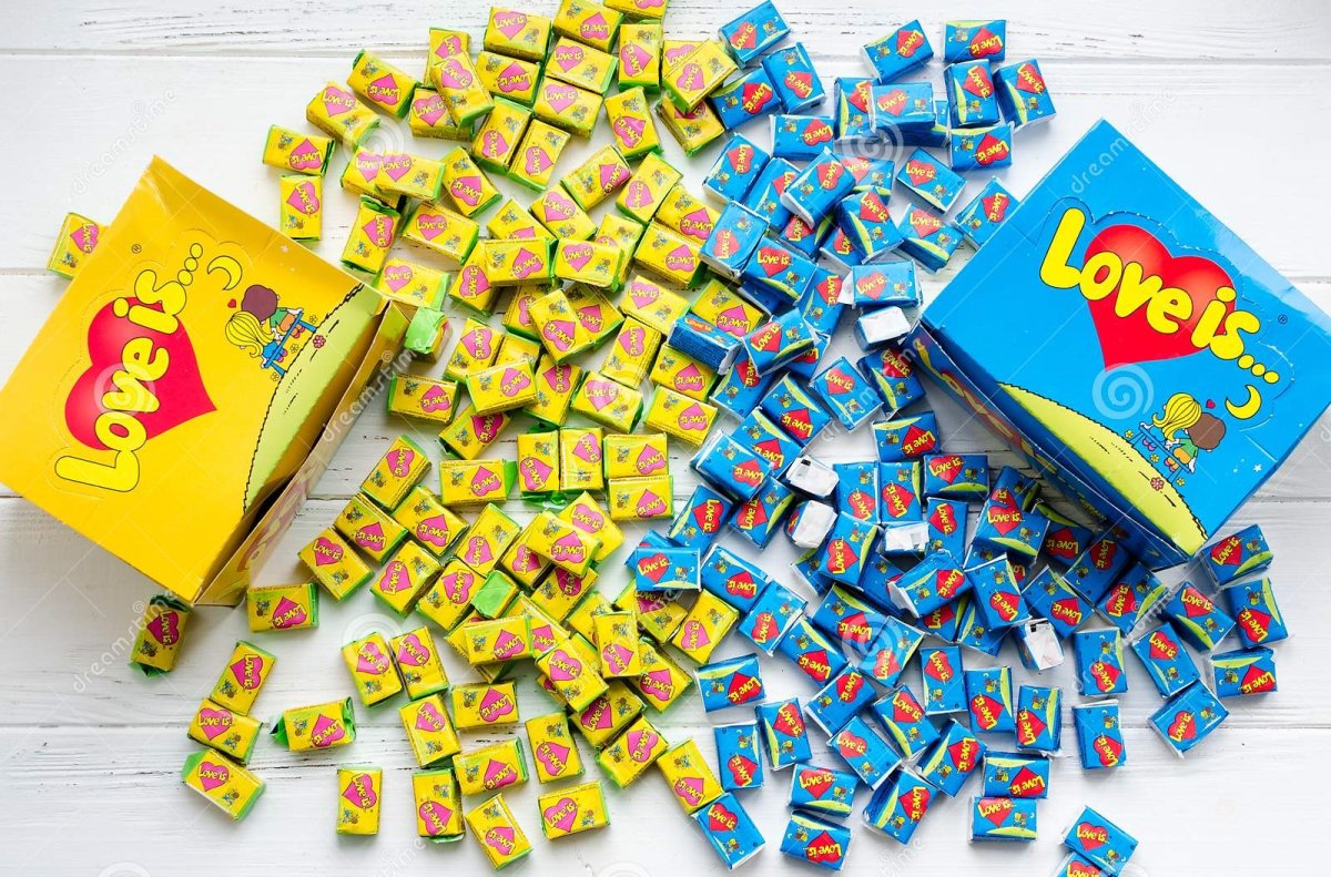 Много жвачек орбит