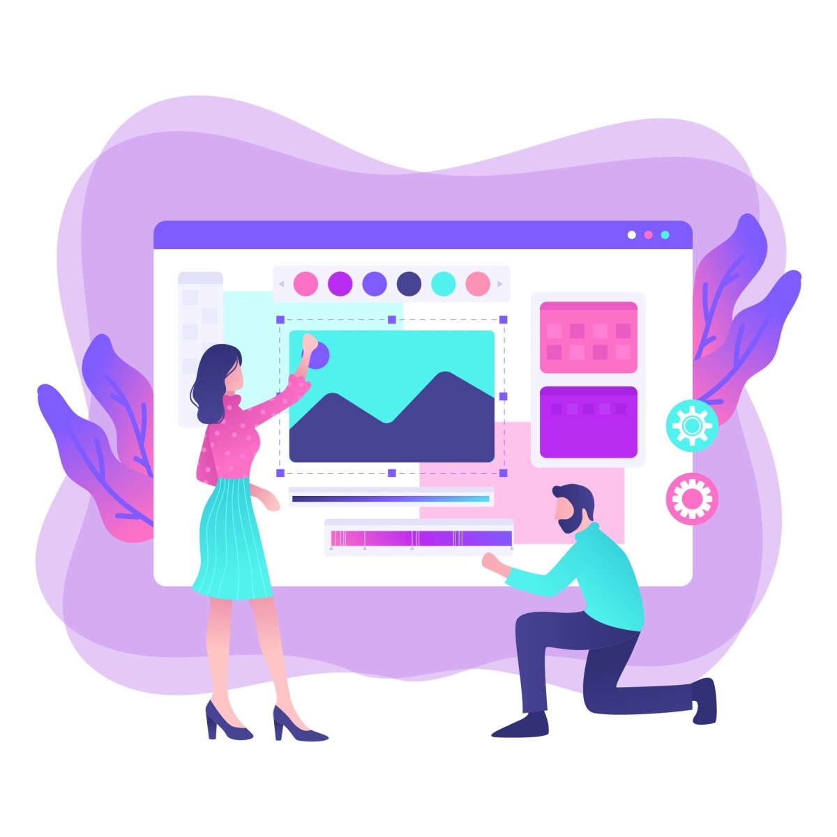 Изображение на интерактивной доске