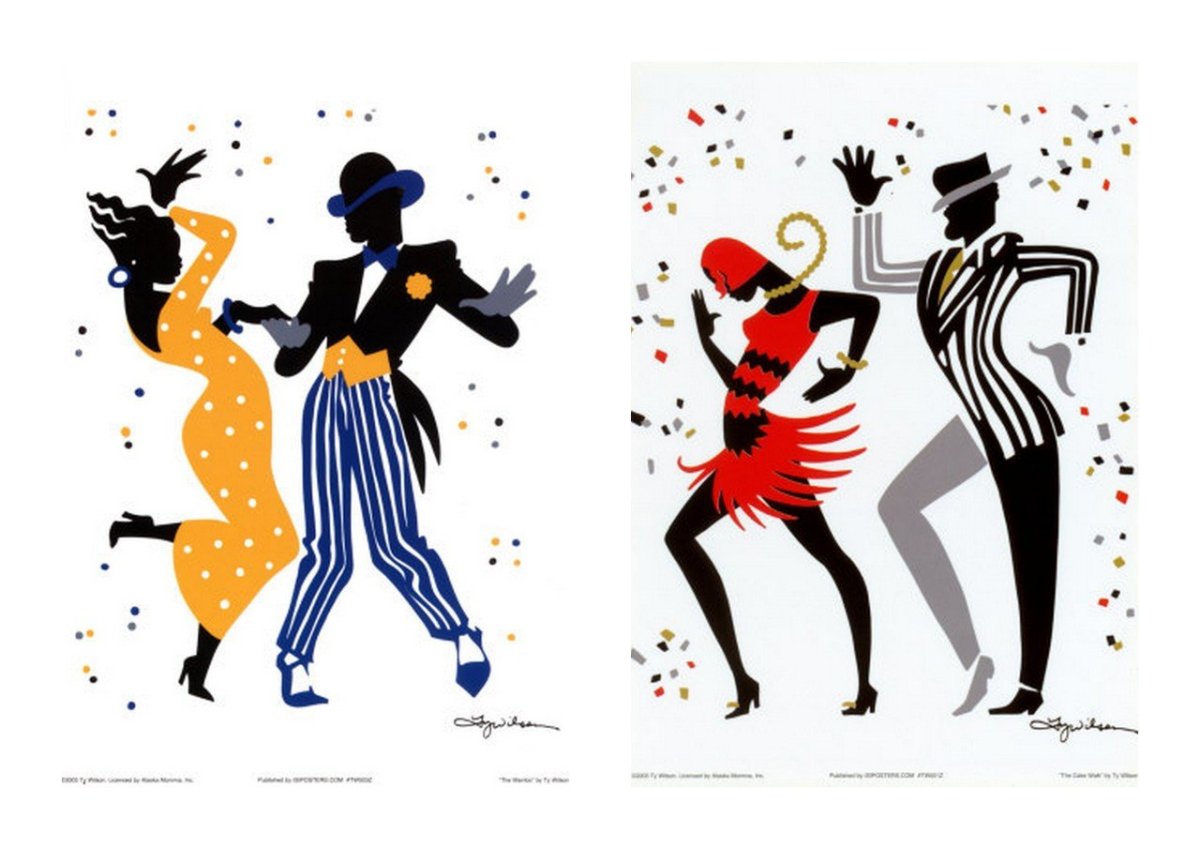 Стилизованные силуэты людей