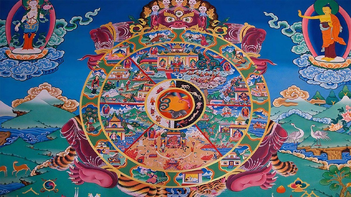 Колесо Сансары Индия буддизм